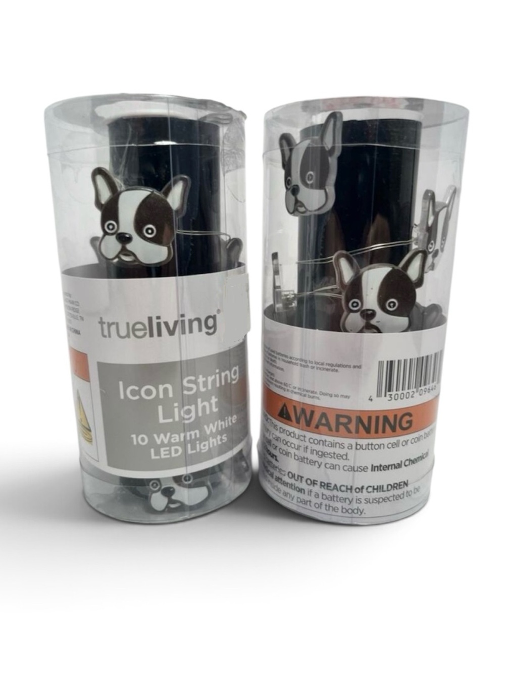 2 Sets French Bulldog Icon String Lights Warm White LED Decor *NEW*